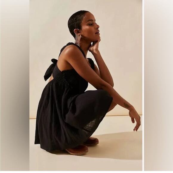 Free People Black Blissful Breeze Mini Size Extra Small XS - Picture 3 of 12